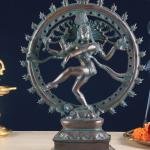 Brass Nataraja Statue | 13" x 11" | 4 kg | Vintage Bronze Tone | Lord of Dance | Traditional Hindu Sacred Art | Lord Shiva Cosmic Dance | Jaipurio